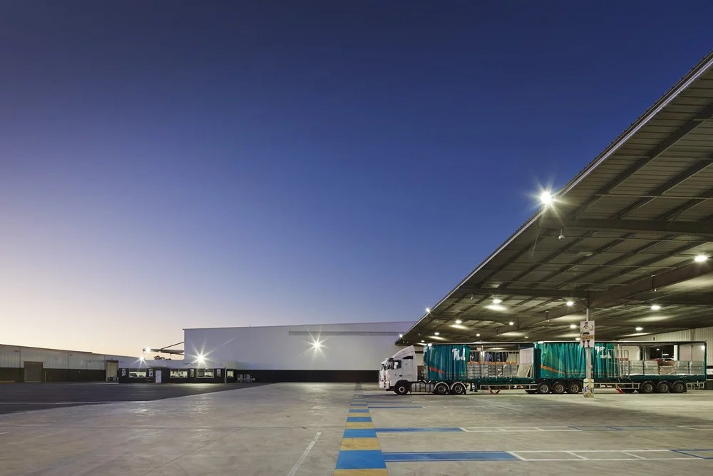 Loading bay at Coca Cola Europacific Partners State Distribution Centre